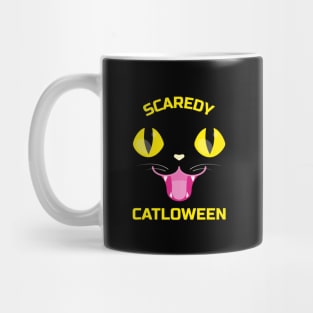 Scaredy Cat Halloween Mug